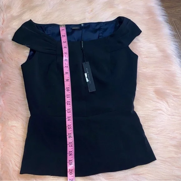 ElieTahari Darlene Blouse Size XS color: Black NWT - Picture 3 of 12